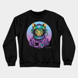 cat in the space Crewneck Sweatshirt